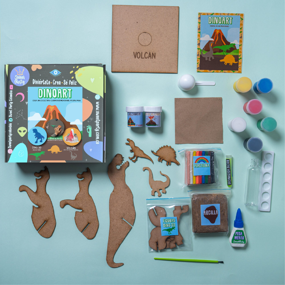 Kit DinoArt – arte + ciencia para niños