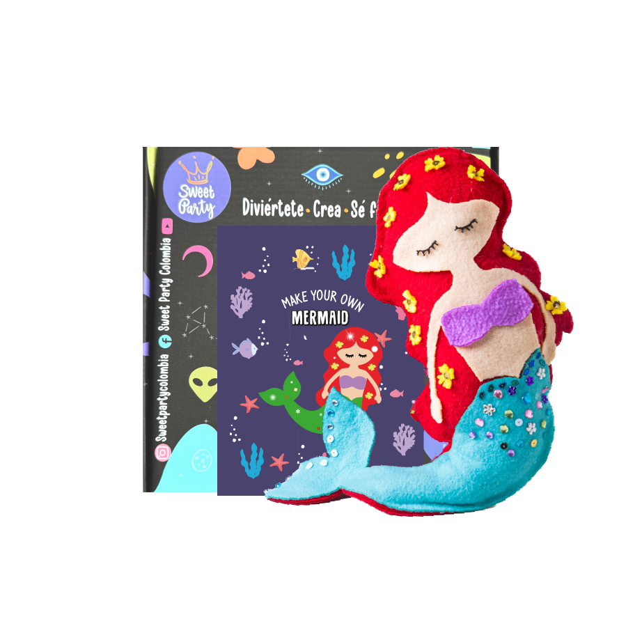 Kit Mermaid - Crea tu propio cojín brillante y mágico