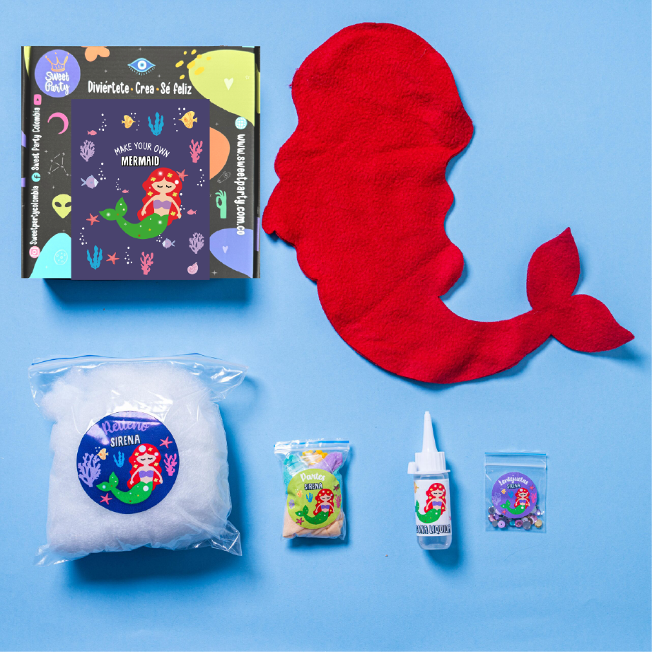 Kit Mermaid - Crea tu propio cojín brillante y mágico
