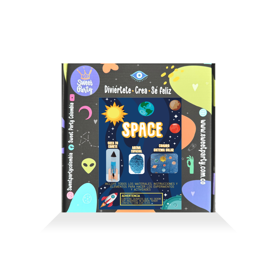 Kit Space- Cohete, Arena Espacial y Sistema Solar