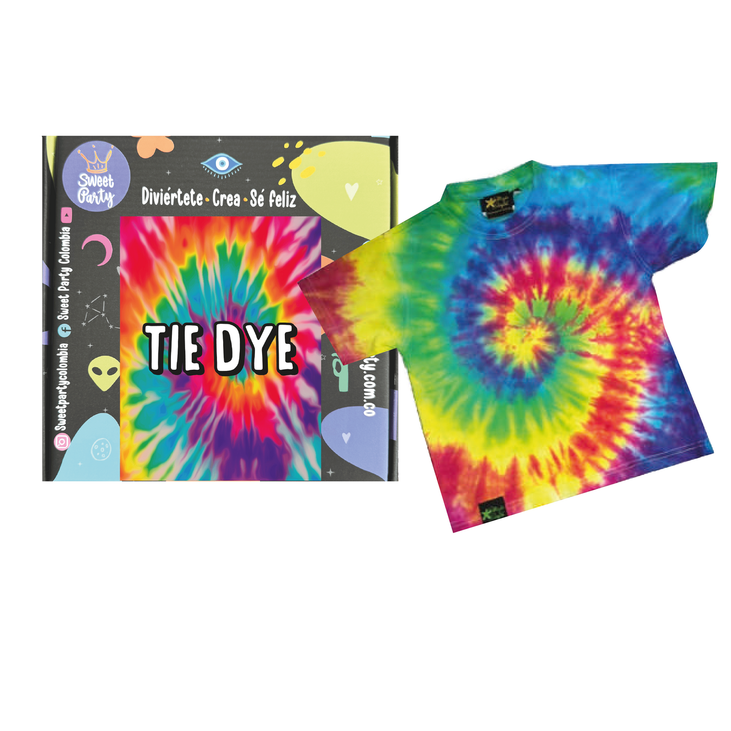 Kit Tie Dye – Crea tu propia camiseta espiral