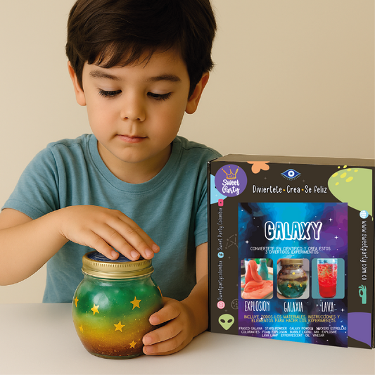 Kit Galaxy - 3 Experimentos Científicos para Niños