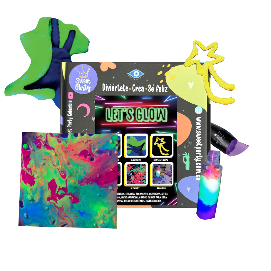 Kit Let´s Glow - Slime, Pinturas y Experimentos