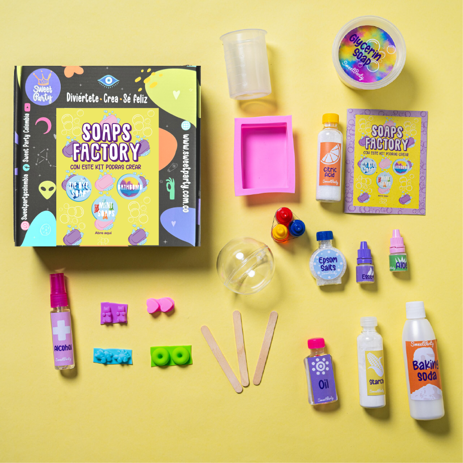 Kit Soaps Factory- Jabones y Bomba Efervescente