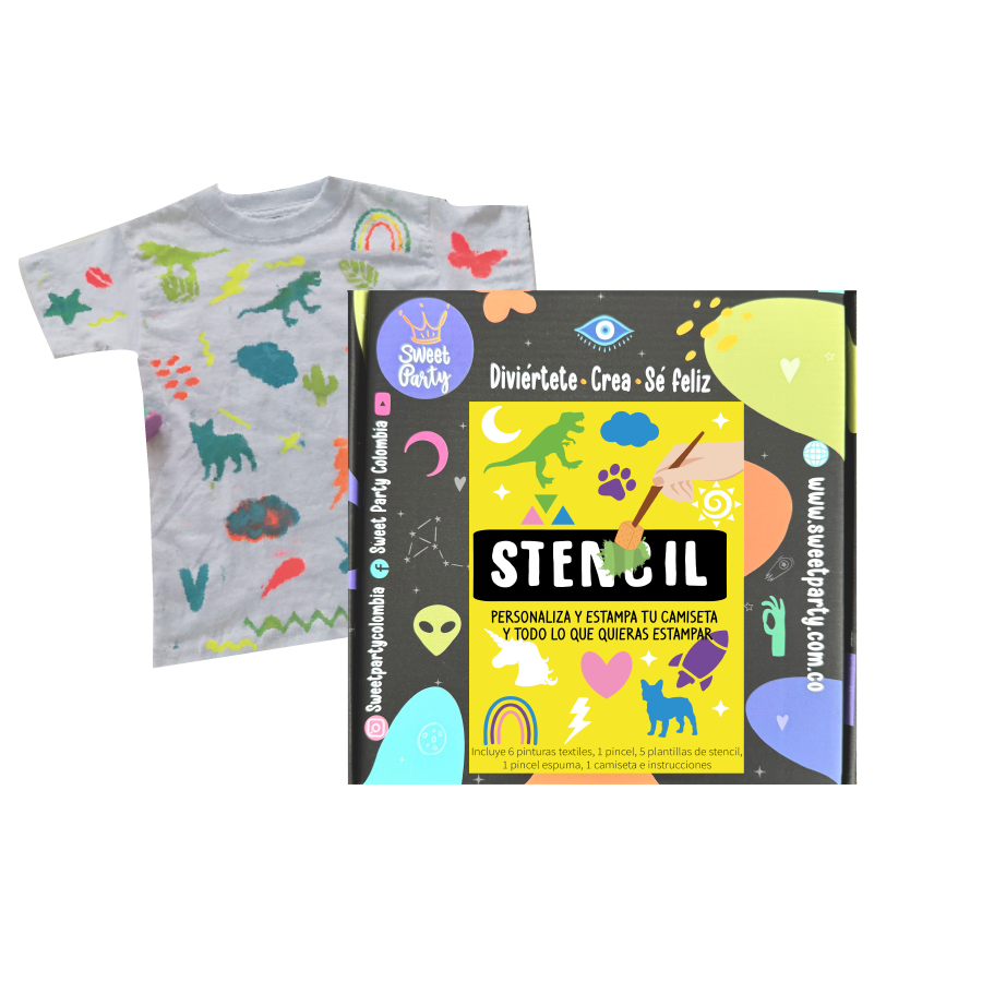 Kit Stencil – Decora tu propia camiseta