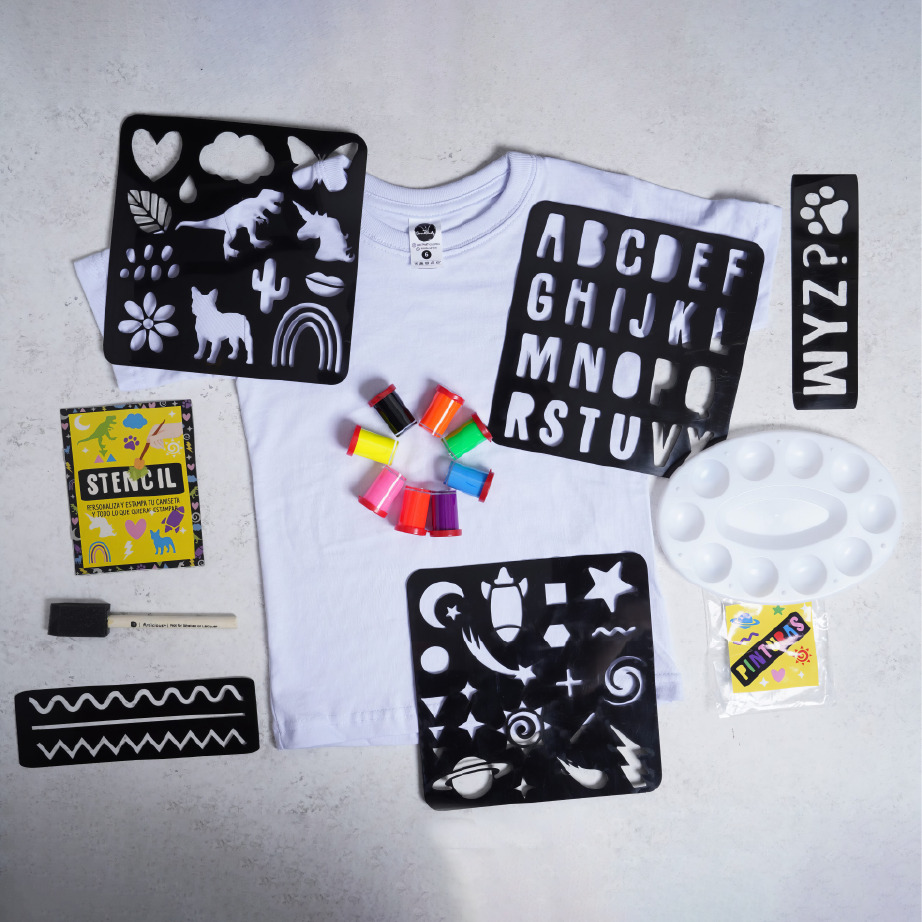 Kit Stencil – Decora tu propia camiseta