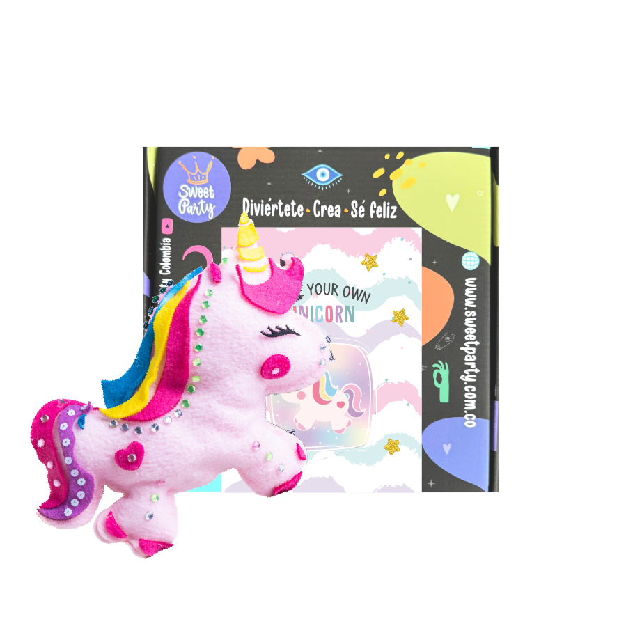 Kit Unicornio para Niños – Arma tu propio peluche mágico 🦄