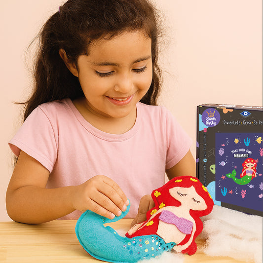 Kit Mermaid - Crea tu propio cojín brillante y mágico