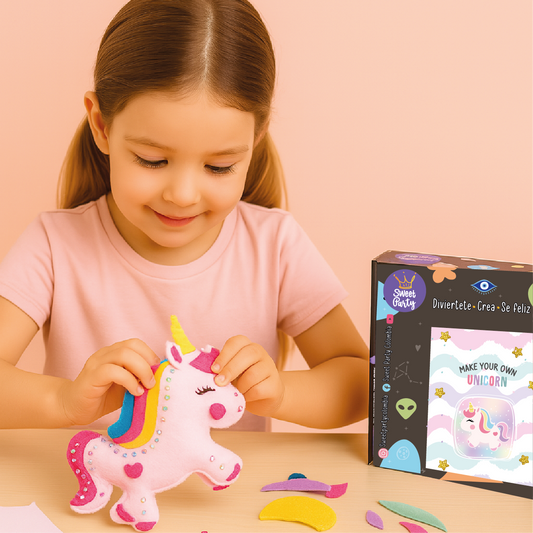 Kit Unicornio para Niños – Arma tu propio peluche mágico 🦄