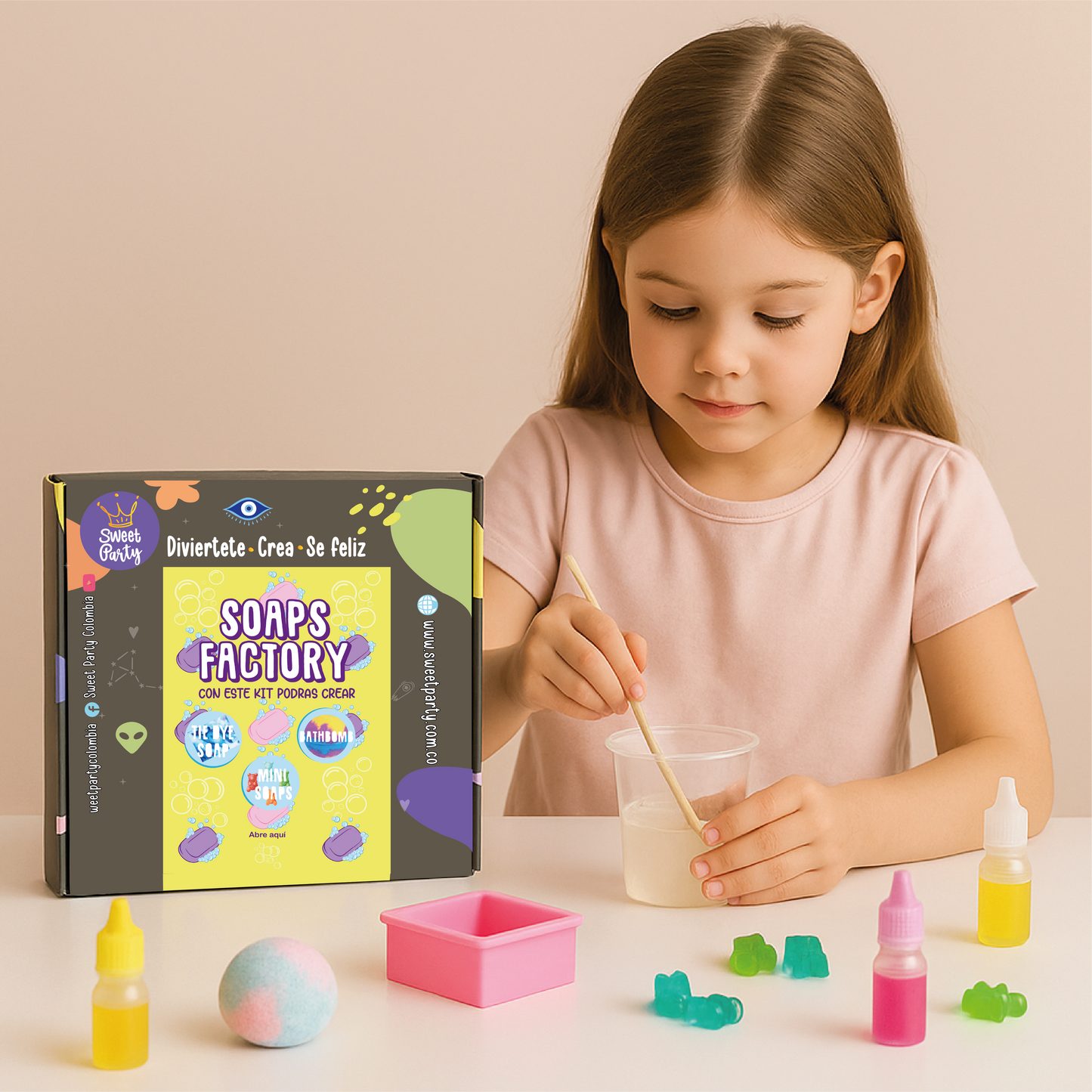 Kit Soaps Factory- Jabones y Bomba Efervescente